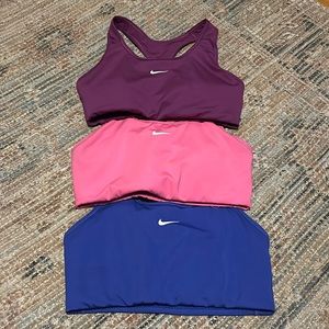 Set of three Nike sports bras